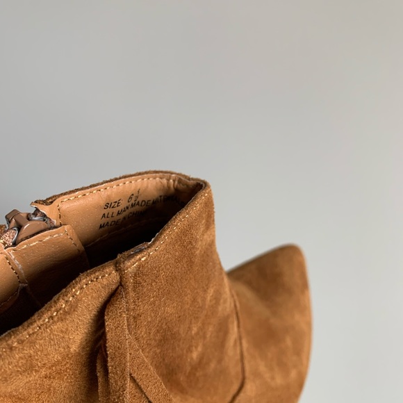 Lulu’s Suade Fringe Ankle Booties - Tan - Picture 3 of 12